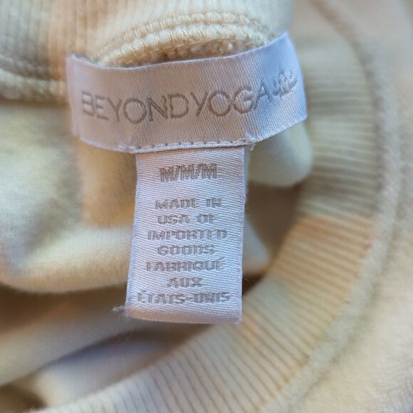 Beyond Yoga Out Of Town Dress Womens Medium Cream Terry Cloth Sleeveless Mini - Picture 4 of 7